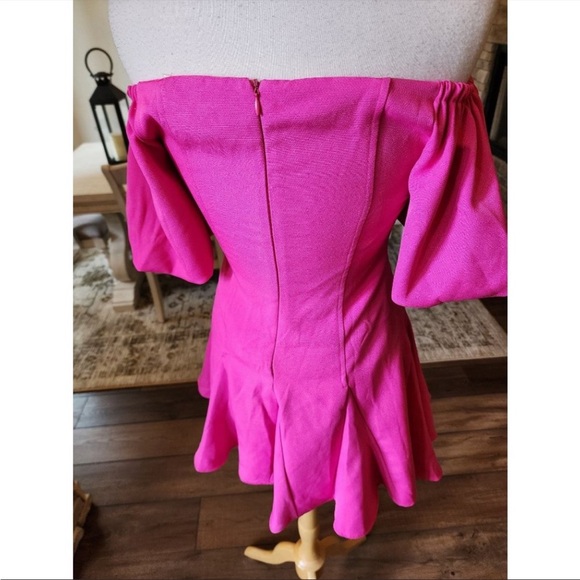 Hot Pink Off the Shoulder Barbiecore Mini Dress
Fit & Flare Boutique - Picture 4 of 6